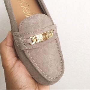 calvin klein lunasi suede